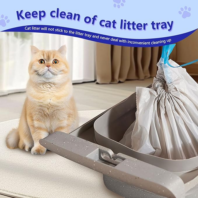 120-Pack Heavy Duty Cat Litter Box Liners for Neakasa & PetPivot Self-Cleaning Boxes
