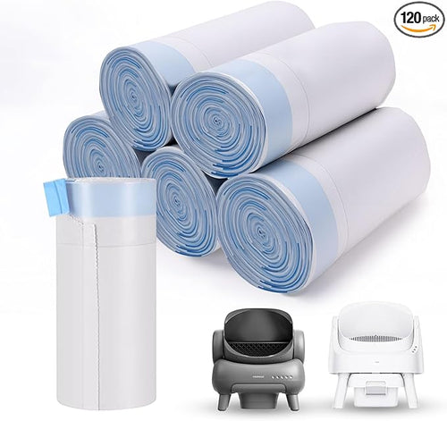 120-Pack Heavy Duty Cat Litter Box Liners for Neakasa & PetPivot Self-Cleaning Boxes