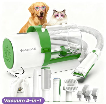 Dog Grooming Vacuum Kit – Stop Pet Hair Mess! 2.5L Dust Cup & Clippers for Easy Home Grooming