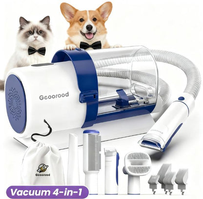 Dog Grooming Vacuum Kit – Stop Pet Hair Mess! 2.5L Dust Cup & Clippers for Easy Home Grooming